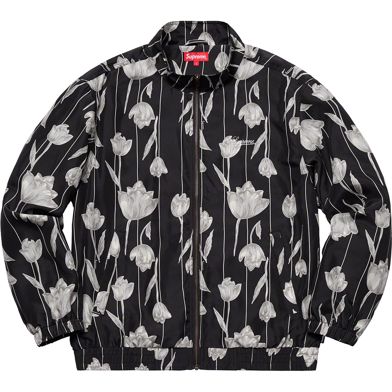 Floral Silk Track Jacket view 10